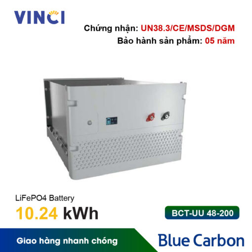 Pin lưu trữ Blue Carbon BCT-UU 48-200 10.24 kWh