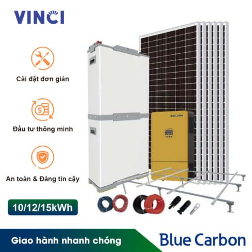 Combo Vật tư lắp đặt điện mặt trời hệ lưu trữ - 10-12-15kWh