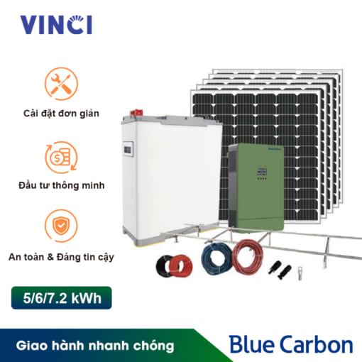Combo Vật tư điện mặt trời hệ lưu trữ - 5/6/7.2kWh