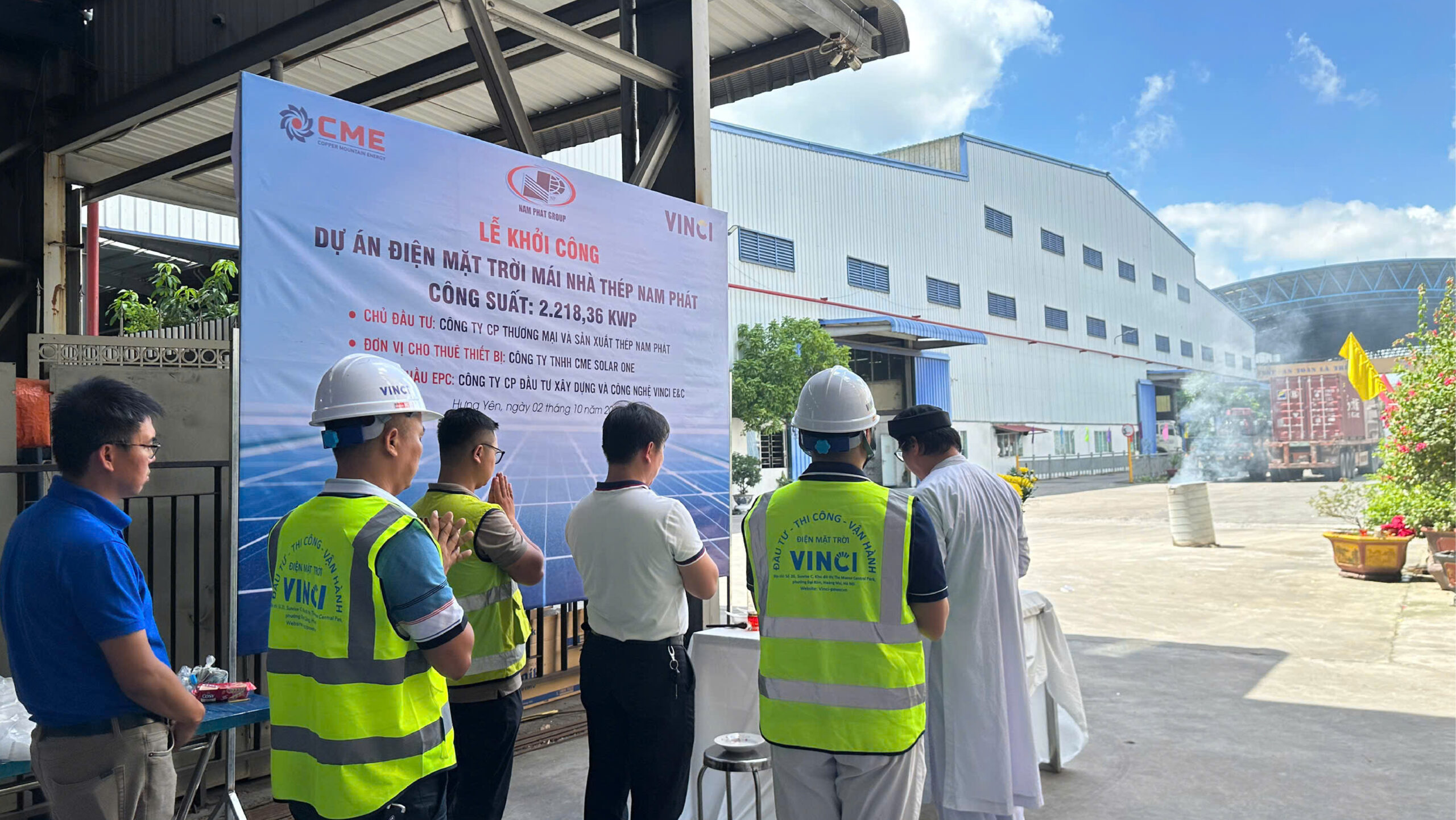 năng lượng tái tạo điện mặt trời mái nhà; điện mặt trời mái nhà thép nam phát; tổng thầu EPC; điện mặt trời áp mái; solar; vinci; vinci e&c; vinci power;